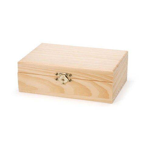 Bulk Buy: Darice DIY Crafts Wood Box Hinged 6 x 4 x 2 inches (6-Pack) 9151-50