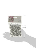 Darice 144-Piece Big Value Wedding Ring, 3/4-Inch, Silver