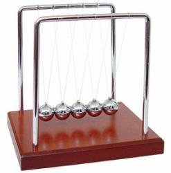 Westminister Inc. - Newton's Cradle Balancing Balls Science in Motion Wood Grain