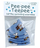 The Peepee Teepee for the Sprinkling WeeWee: 5 Airplanes in Cellophane Bag