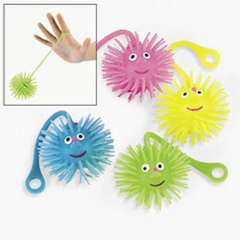 Fun Express Smile Face Yoyo Puffer Balls Party Favors Novelty (1-Pack of 12)