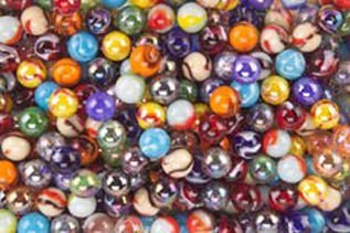 Mega Marbles 5/8 inch Player Marbles, Assorted Colors, Set of 24 (Pack of 2)