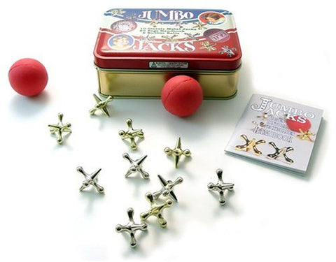 Channel Craft, Jumbo Jacks in a Classic Toy Tin, Jacks Game, Vintage Toys