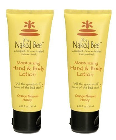 Naked Bee Orange Blossom Hand and Body Lotion, 2.25 Oz (2 Pack)