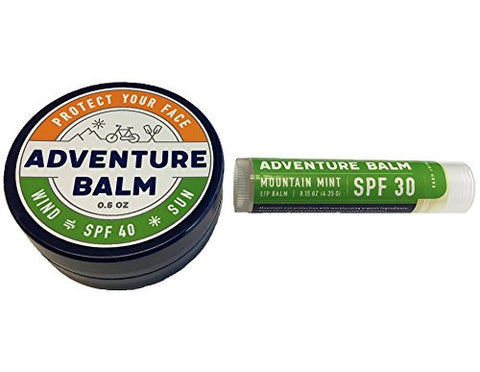 Adventure Balm - Lip Balm, Mountain Mint 30 SPF & 0.6 oz Balm