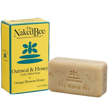 The Naked Bee Oatmeal & Honey Triple Milled Soap, 5 Ounce, 6 Pack, Orange Blossom Honey