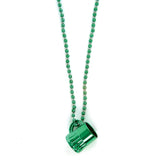 Green Beer Mug Beads : package of 12