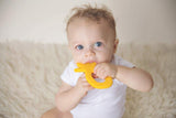 Non-Toxic BPA Free BPA Silicone Pineapple Baby Teether (Marigold)