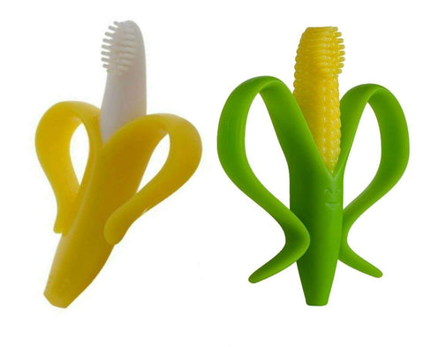 Baby Banana Brush Bundle: [1] Yellow Baby Banana Brush + [1] Baby Banana Brush