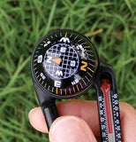 Sun Company TempaComp - Ball Compass and Thermometer Carabiner | Hiking, Backpacking, and Camping Accessory | Clip On To Pack, Parka, or Jacket
