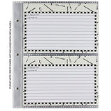 CR Gibson QP-12 Small Recipe Book Pocket Page Refill 20 sheets