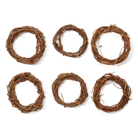 Darice Grapevine Wreaths Natural Color Assorted Sizes