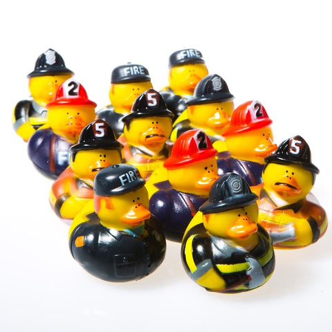 Fun Express Firefighter Fireman Fire Fighter Hero Rubber Ducks