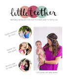 Little Teether Geo Teething Necklace for Baby Nursing - Stylish Silicone Necklace for Moms, Teether for Babies. Provides Teething Pain Relief. Food-Grade Safe! Teething Remedy Approved by Mothers!