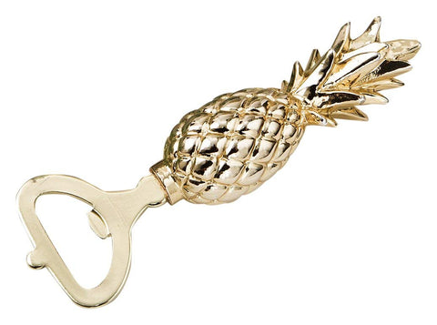 Warm Welcome Collection gold pineapple themed bottle opener