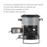 EcoZoom Versa Camping Stove - Portable Wood Burning Camp Stove for Backpacking, Hiking, RV and Survival, no Gas or Electricity needed!