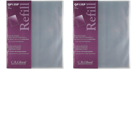 C.R. Gibson Pk 20 Sheet Protector Refills - 2 Pack (2)