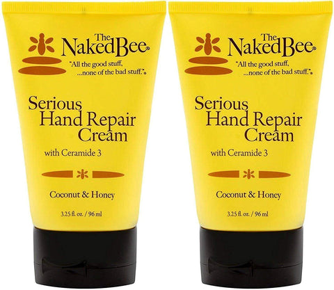 The Naked Bee Serious Hand Repair Cream Lotion Coconut & Honey - 2 Pack