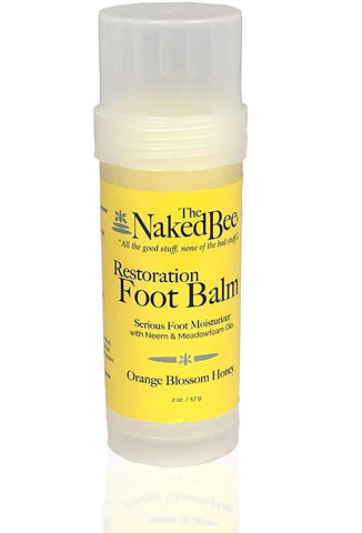 The Naked Bee Restoration Foot Balm, 2 Ounce, Orange Blossom Honey