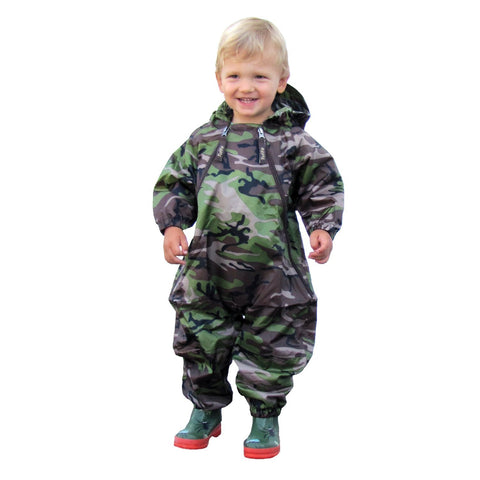 Tuffo Toddler Boys' Muddy Buddy Coveralls, Camouflage, 18 Months