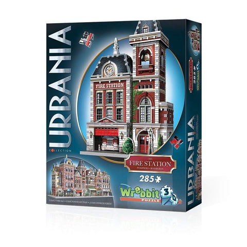 WREBBIT 3D Fire Station Jigsaw Puzzle (285 Piece)