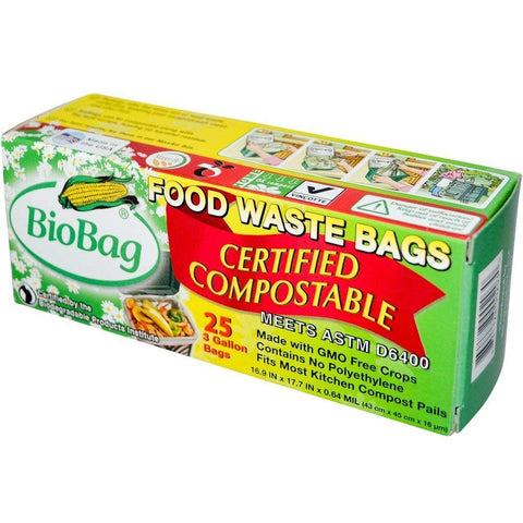 Bio Bag 3 Gallon Compost/Waste Bag-25 ct