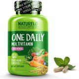 NATURELO One Daily Multivitamin for Women - Best for Hair, Skin Nails - Natural Energy Support - Whole Food Supplement - Non-GMO - No Soy - Gluten Free - 120 Capsules | 4 Month Supply