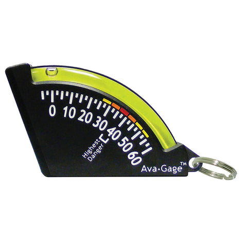 Sun Company AvaGage - Avalanche Danger Indicator | Skiing and Snowboarding Slope Meter | Trail Inclinometer