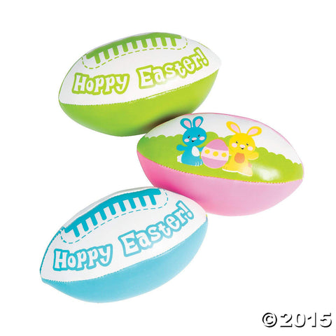 Hoppy Easter Foam Footballs