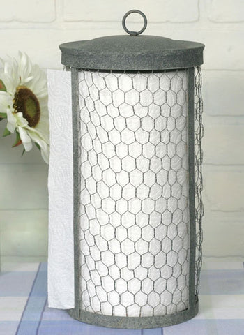 Chicken Wire Paper Towel Holder