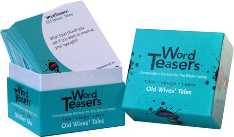 Word Teasers Learn the Truth Behind Old Wives Tales - Family Fun Trivia Conversation Starter Game Cards