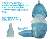 BabyComfy Nasal Aspirator -- The Snotsucker -- Hygienically & Safely Removes Baby's Nasal Mucus - Clear