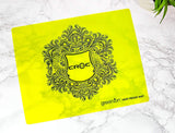 CROC Heat Proof Mat - Protects Work Surfaces from Flat Irons, Curling Irons, and More - Changes Color When Hot - Made from High Quality Silicone - Green