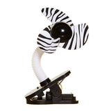 Tee-Zed Clip-On Fan Great for the Beach, Pool, Camping, Work, Lounging or Just Chillin'! - Zebra Print