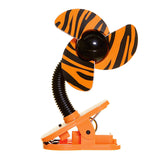 Tee-Zed Clip-On Fan Great for the Beach, Pool, Camping, Work, Lounging or Just Chillin'! - Zebra Print