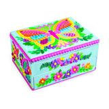 The Orb Factory Sticky Mosaics Butterfly Jewelry Box Arts and Crafts (821 Piece), Blue/Pink/Purple/Yellow, 8.26" x 4.37" x 6.37"