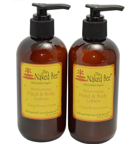 The Naked Bee Orange Blossom Honey Hand & Body Lotion, 8 oz, 2 Pack